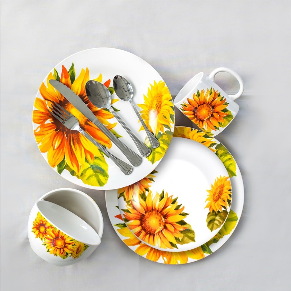 Sunflower Dinner Place Setting 🌻